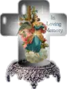 In loving memory globe cross
