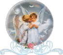 Angels in globe