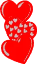 red hearts