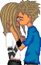 Lovers kissing