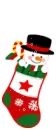 snowman in stocking