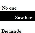No One