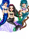 Mermaid Princess and her Mermaids By Kiss