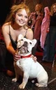 Kimberly J. Brown witha French Bulldog