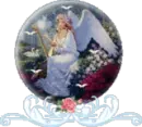 Angel in globe