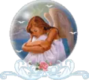 Angel in globe