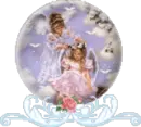 Angels in globe