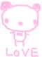 cute love panda