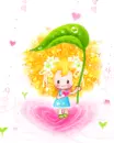 cute bboguri on a heart