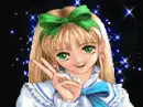 cute anime girl winking