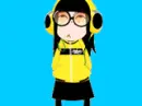 girl listening to music