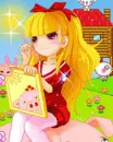 blonde girl day dreaming