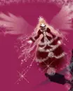 cute angel girl with huge wings