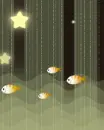 fish swimming in a black sea