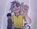Gorillaz-Lightning effect