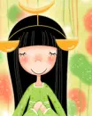 girl in meditation