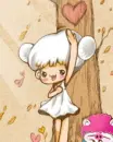 cute jaja near a tree