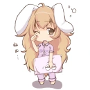 girl bunny sleep