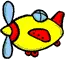 cartoon aeroplane