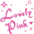 lovely pink