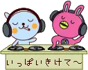 blue thingi & bunny dj