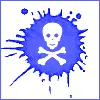 blue skull