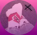 Broken Heart Socks