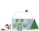 Santa coming inside the house