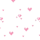 falling pink hearts