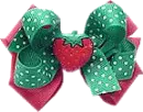 strawberry bow