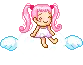 girl in cloud
