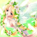 green anime girl