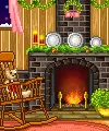 Warm Fire at Christmastime