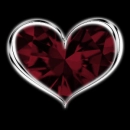 cherry red ruby heart