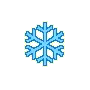 blue snowflake