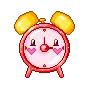 pink clock