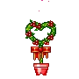 wreath in a pot