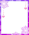 purple snowflakes