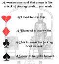 man is card deck