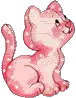 funny pink  kitty