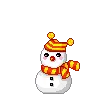 jumping snowman