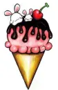 ice cream with bunnies