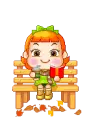 girl sitting on bench and reading