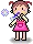pink frock girl