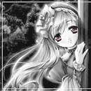 beautiful anime girl flooking at you