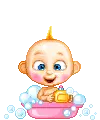 Jack-Jack in Bubble Bath