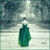 woman in green dress