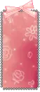 ribbon card with flowers 