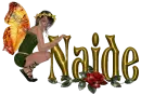 naide fairy with red rose