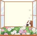 puppy in window